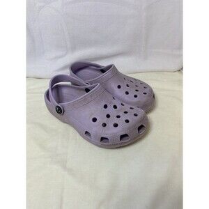 CROCS Classic Lavender Clogs Shoes Sandals Solid Juniors 2